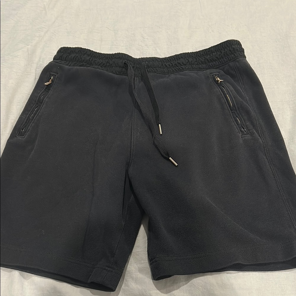 Abercrombie & Fitch Navy Athletic Shorts with Drawstring Waistband